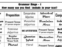 Grammar Bingo Bundle