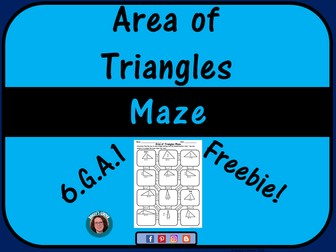Area of Triangles Maze