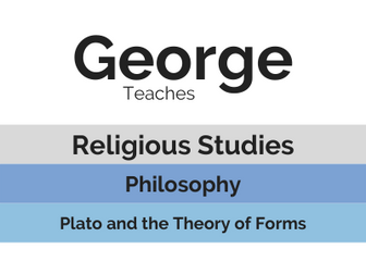 Philosophy: Plato and the Theory of Forms