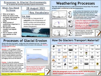 Glaciation: Processes in Glacial Environments
