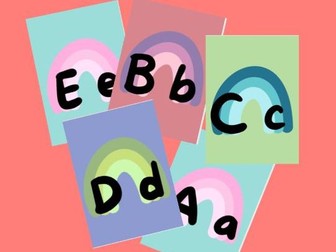 Pastel Rainbow Alphabet