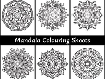 Mandala Colouring sheets/ book