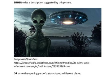 AQA Style English Language Paper 1 Extract and Questions - Updated Specification - War of the Worlds