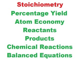 Stoichiometry 2: Percentage Yield and Atom Economy