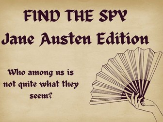 Find the Spy Jane Austen Edition