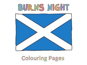 Burns Night Colouring - EYFS / KS1