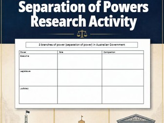 Separation of Powers Research Activity