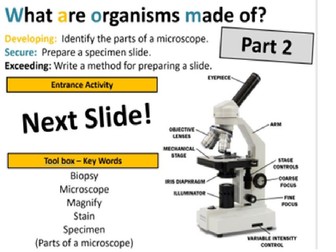 Topic 7A - What are Organisms Made of Part 2?
