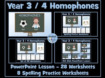 Homophones: Year 3 and 4
