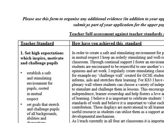 Threshold to UPS application for Secondary Teachers!