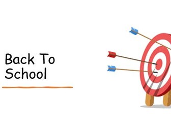 Back to school short assembly / PowerPoint