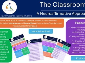 The Classroom: A Neuroaffirmative Approach for Autistic Children