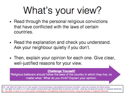 Eduqas RS GCSE New Spec. Human Rights FULL LESSON 2 Martin Luther King racism & personal conviction
