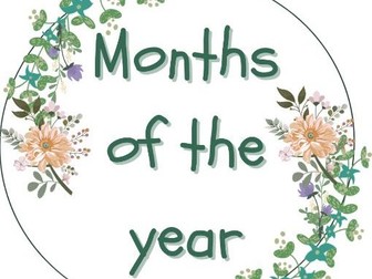 Months of the year. Natural