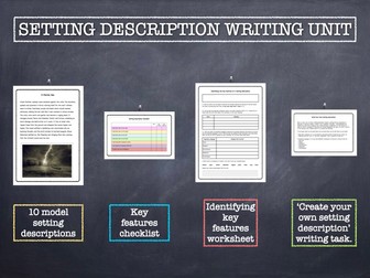 SETTING DESCRIPTION WRITING UNIT: 10 model texts, checklists & worksheets