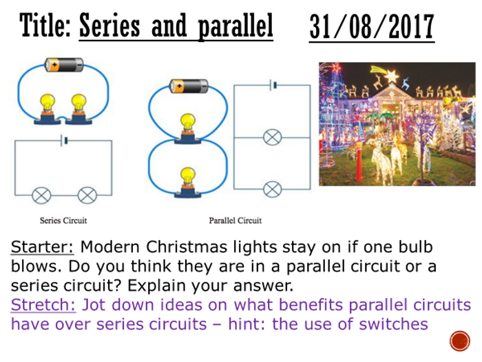 Series And Parallel Circuits - Complete Lesson (KS3) | Teaching Resources