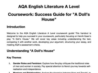 AQA A Level English Literature Coursework Guide