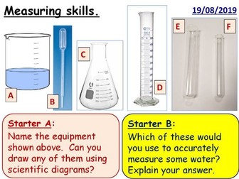 Science Practical Skills - Measuring and weighing - Full lesson KS3