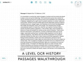 A-Level OCR History Civil Rights video guide - Passages (30 marks)
