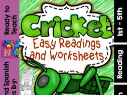 Cricket ( Ready to Print Easy Readings and Worksheets)