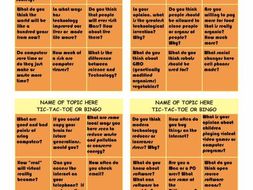 Technology Questions Tic-Tac-Toe or Bingo