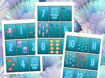 Under the Sea Number Snap 1-12