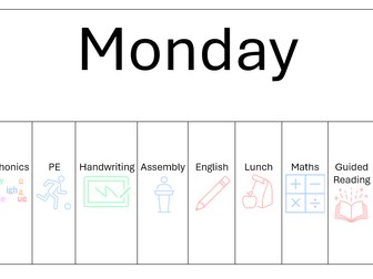 Individual weekly timetable