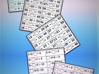 MISSING NUMBER ADDITION SUMS FOR YEAR 2