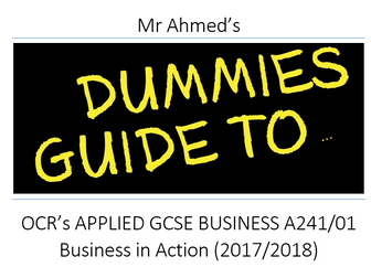 Complete Revision Guide for OCR GCSE A241/01 - WORD version