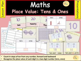 Place Value Tens and Ones Units Presentations Lesson Plan Practical Activities
