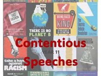 Booklet - contentious speech - QCE Year 11 English