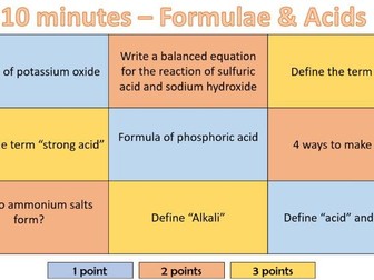 Module 2 Retrieval quizes OCR A Chemistry A-level