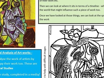 Picasso Weeping Woman resource sheet