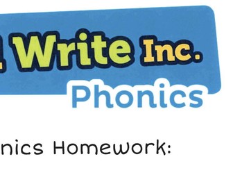 Read Write Inc set 2 Phonics homework