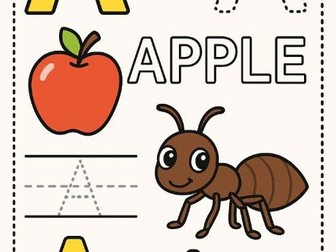 Alphabet Letter A – Preschool Worksheet