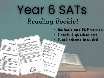 Year 6 SATs Reading Revision Booklet – Fiction, Non-Fiction & Poetry