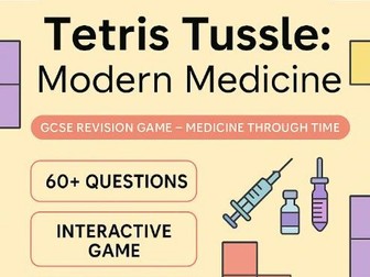 Modern Medicine Tetris Game- Interactive History Revision