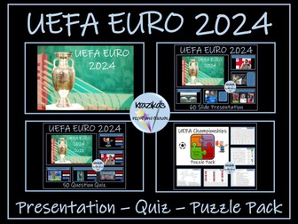 UEFA Euro 2024 Presentation, Quiz, Puzzle Pack