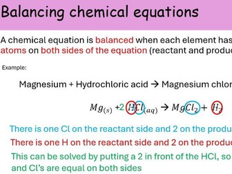 WJEC A Level Chemistry 1.1 Formulae and equations powerpoint lessons for entire topic