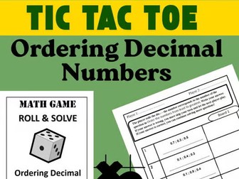 Decimal Dice Math Game – Fun Roll & Order Decimal