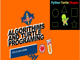 Algorithm and turtle programming in python
