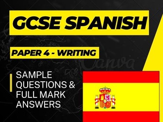 GCSE SPANISH WRITING QUESTIONS & ANSWERS