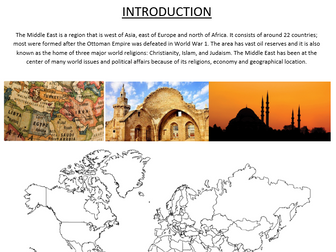 The Middle East geography project