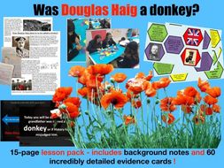 Douglas Haig Interpretations - 15 page lesson pack