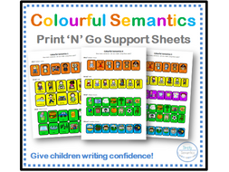 Colourful Semantics: print and go sheets | Teaching Resources