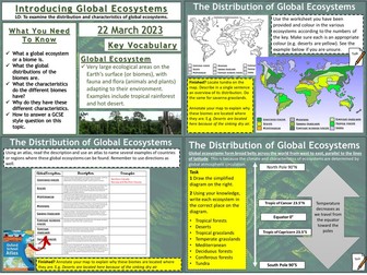 Introducing Global Ecosystems