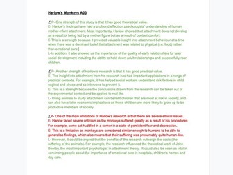 ATTACHMENT A* A Level Psychology Notes