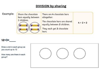 Division Worksheet (grouping + sharing)
