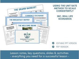 Scaling in Real Life | Ratio & Proportion | Lesson Notes, Slides & Activities