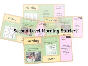 Second Level Morning Starters